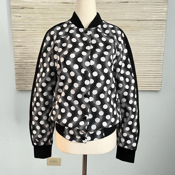 Kenzo Paris polka dot black bomber jacket size S - Picture 7 of 15